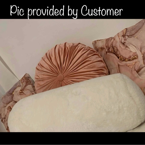 💐🔵Set of 2 - Marble Pattern Cushion Covers Without Filler - Picture 6 of 7